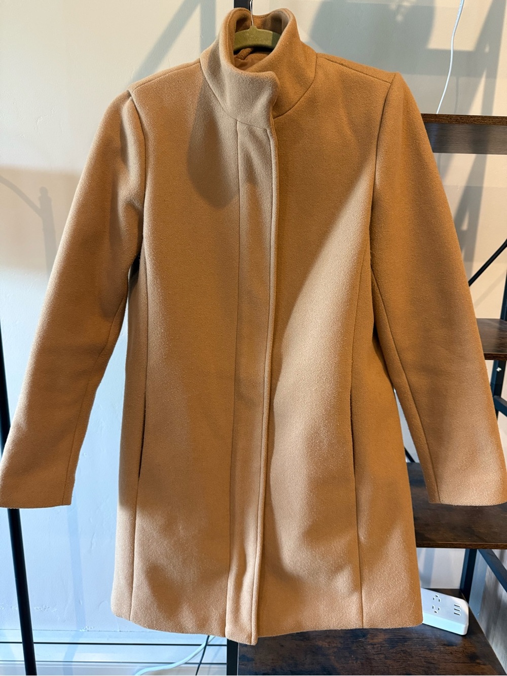 Old Navy Camel Stand-Collar Pea Coat